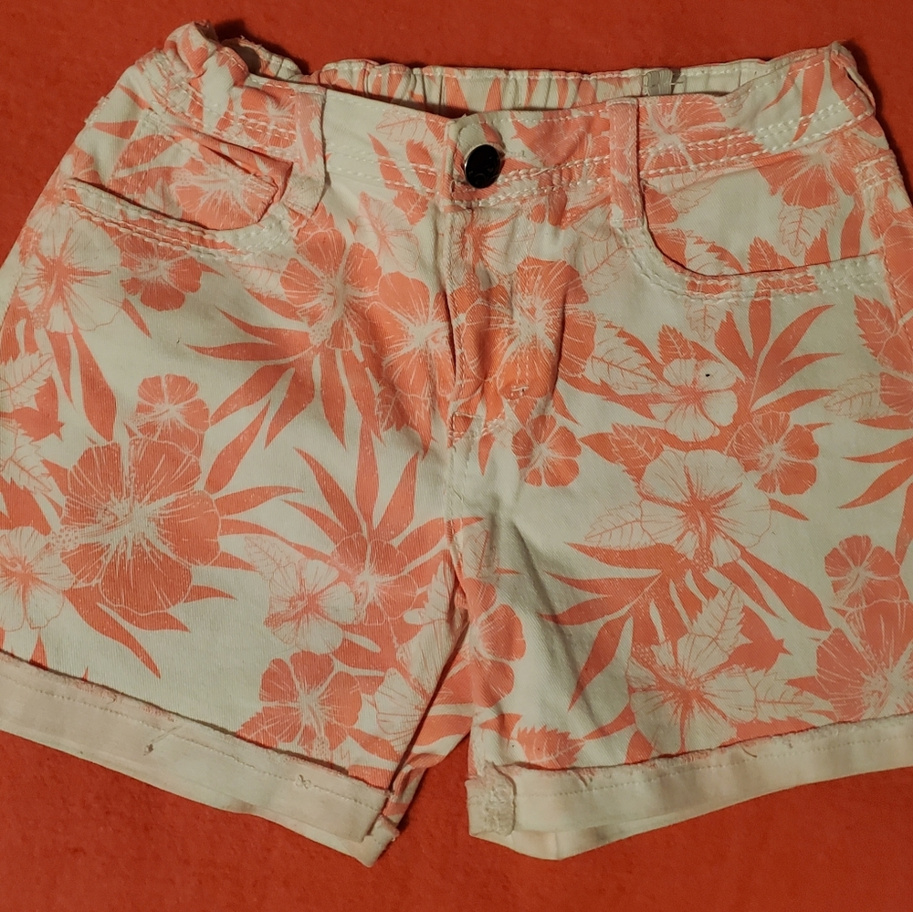 Pink and White Shorts